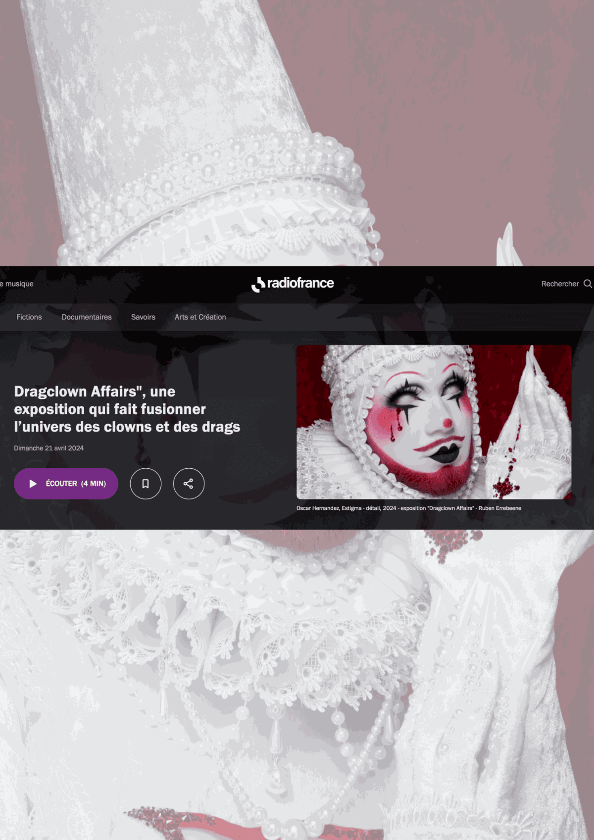 Dragclown Affairs, une exposition qui fait fusionner l’univers des clowns et des drags, Radio France - France Culture - Céline...