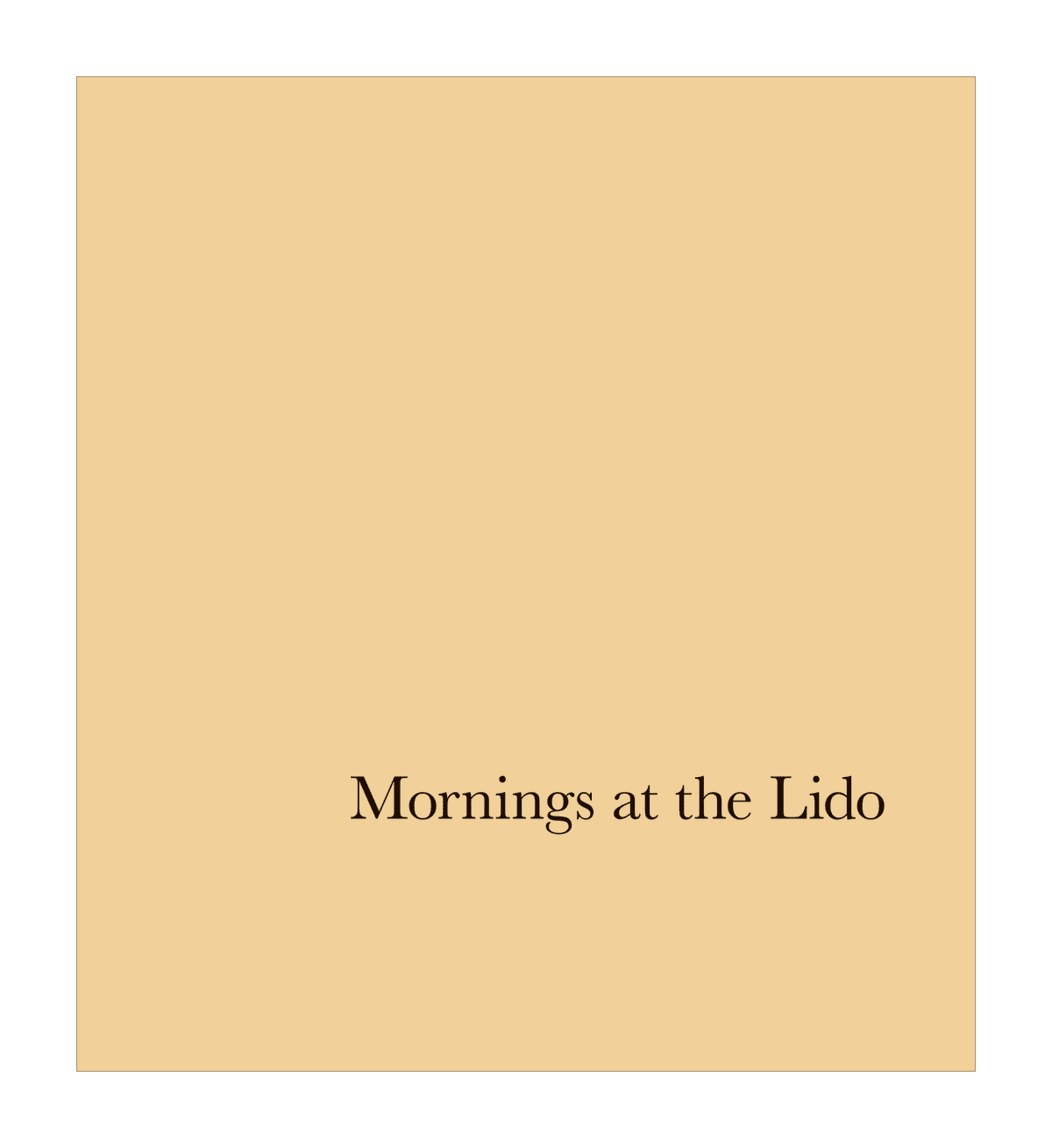 Tarka Kings: Mornings at the Lido