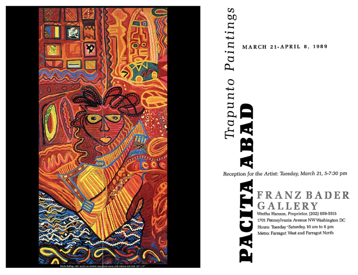 Pacita Abad Trapunto Paintings 21 March 8 April 1989