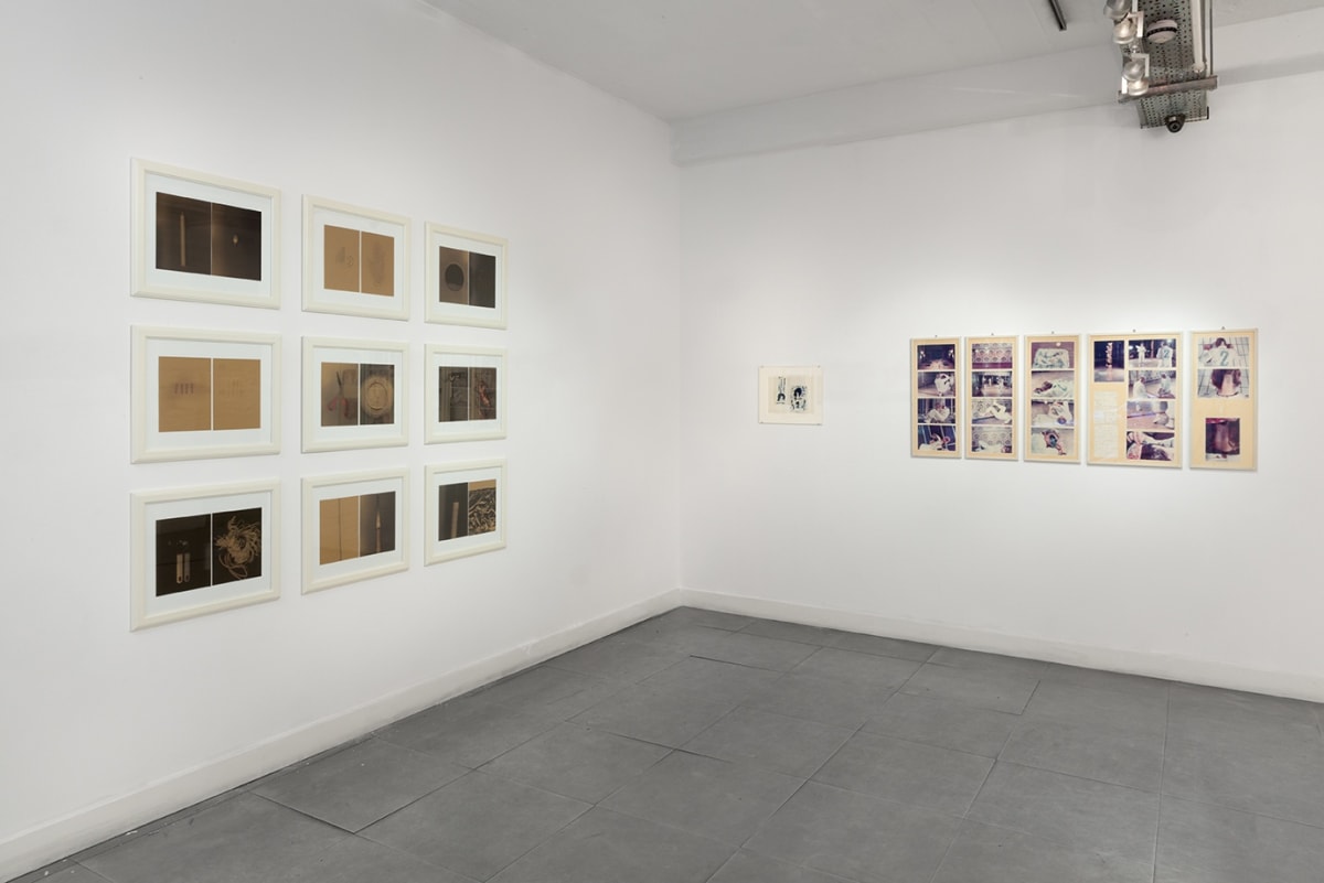 Installation view of "The Body as Language" at Richard Saltoun Gallery.