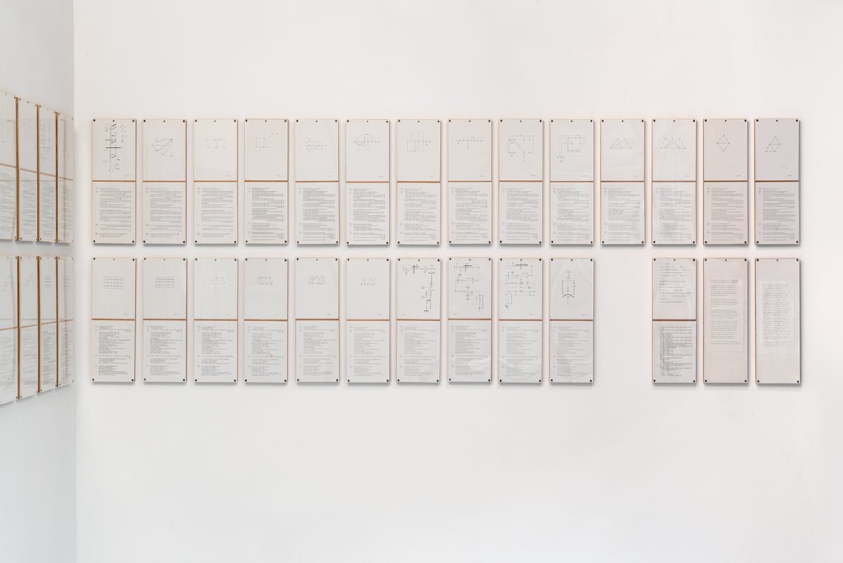 Installation views at Some Dimensions of my Lunch: Conceptual Art in Britain - Part 4: Ed Herring & Roger Palmer, Richard Saltoun Gallery, 1-28 September 2016