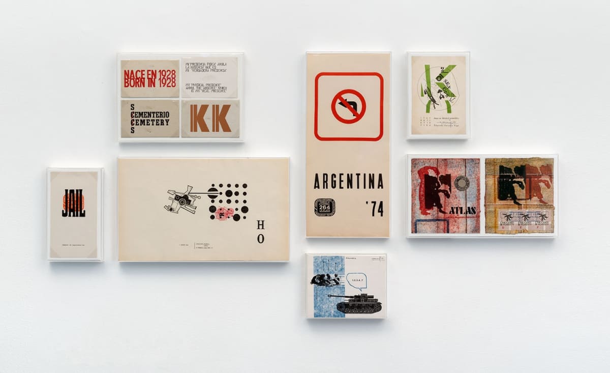 Installation view of 'Edgardo Antonio Vigo: Un Arte a Realizar'. Photo by FXP Photography.