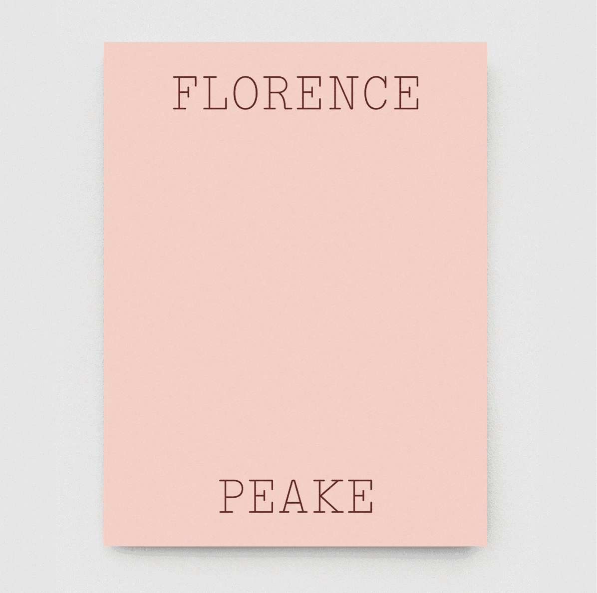 Florence Peake: Gallery Publication (2023)