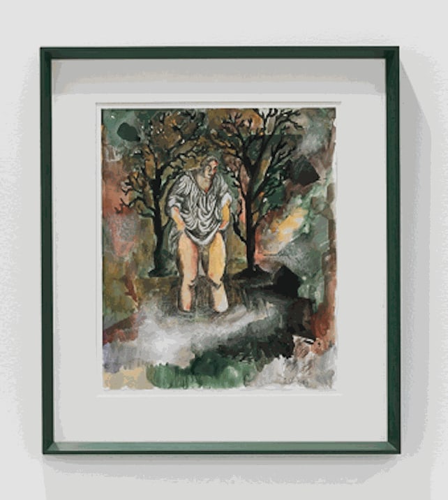 Sandro Chia, Figura nell'acqua [Figure in the Water], 1983
