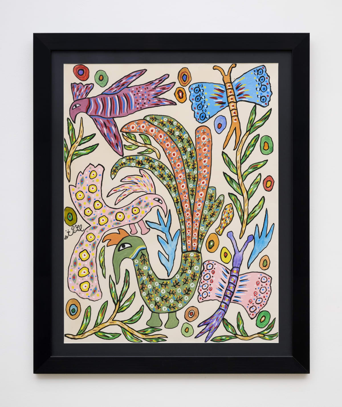 Baya, Farfalle e pavoni [Butterflies and peacocks], 1980