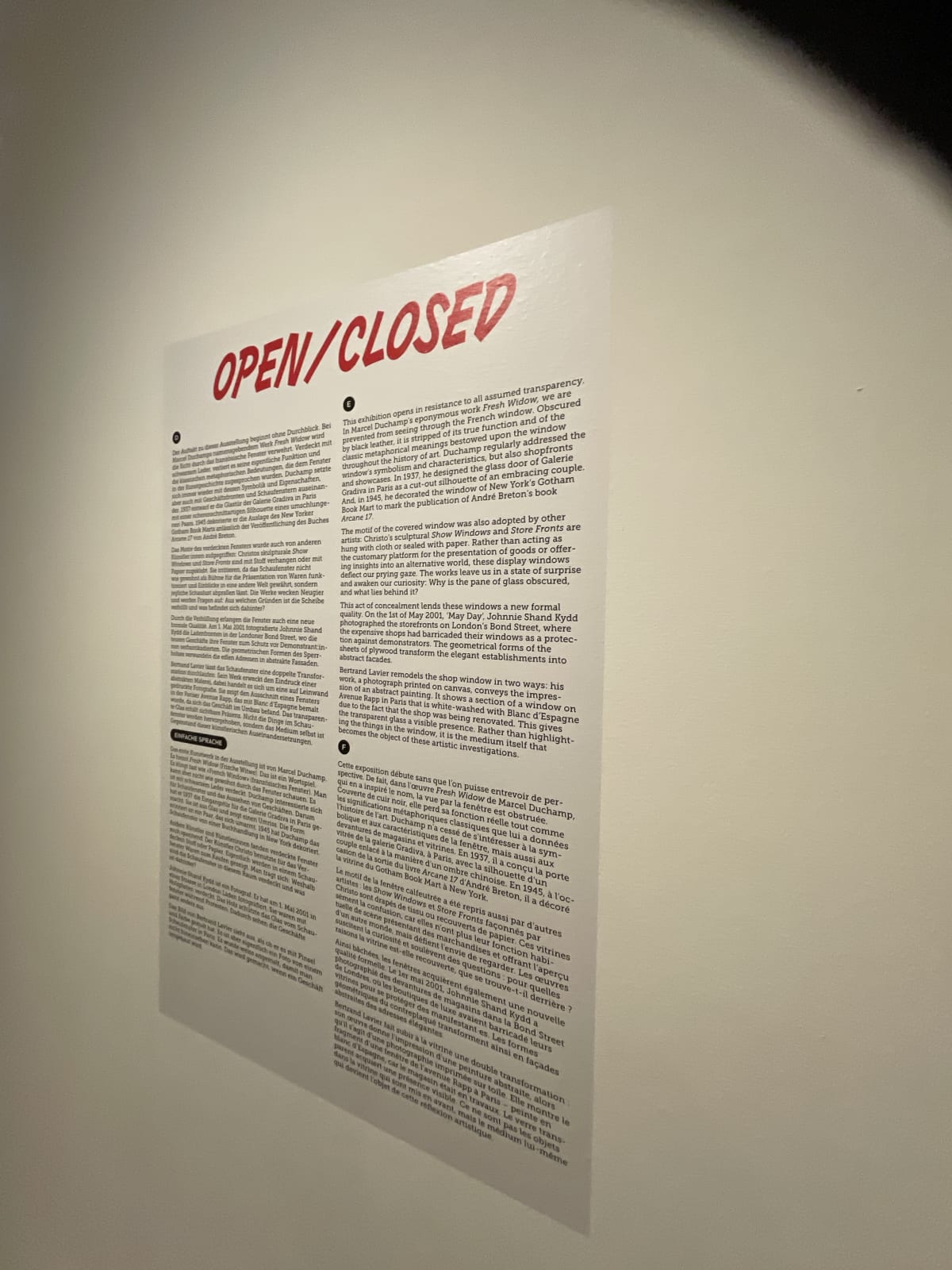 Installation View, Fresh Window: The Art of Display & Display of Art, Museum Tinguely, Basel, Switzerland, 2024