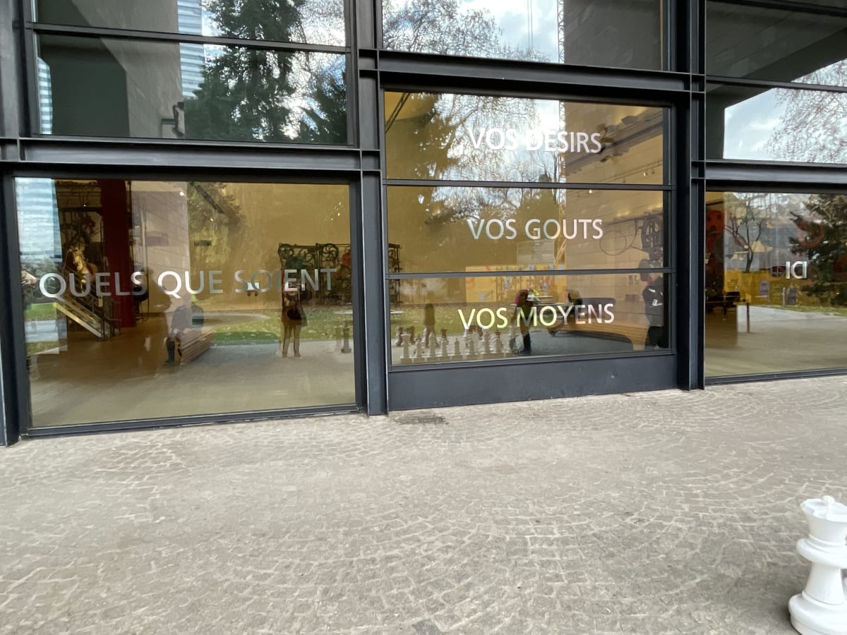 Installation View, Fresh Window: The Art of Display & Display of Art, Museum Tinguely, Basel, Switzerland, 2024