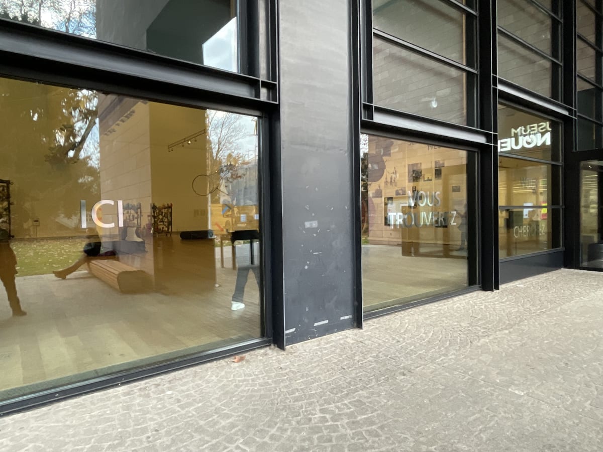 Installation View, Fresh Window: The Art of Display & Display of Art, Museum Tinguely, Basel, Switzerland, 2024