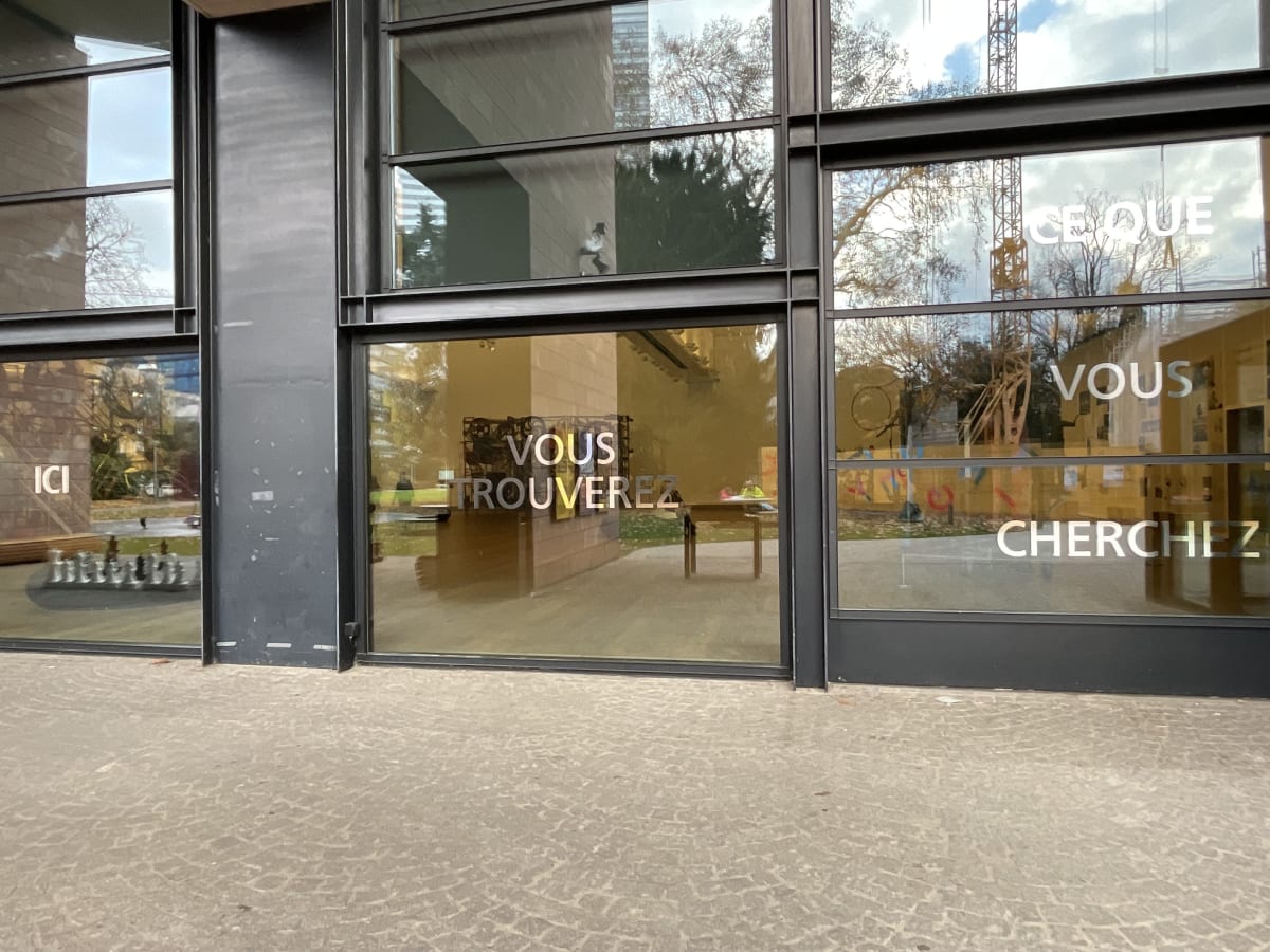 Installation View, Fresh Window: The Art of Display & Display of Art, Museum Tinguely, Basel, Switzerland, 2024
