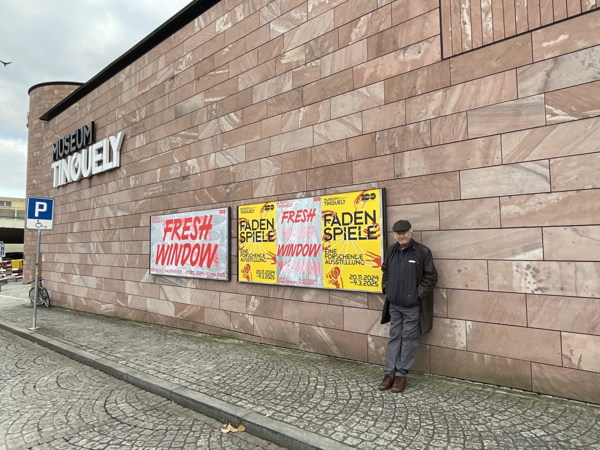 Installation View, Fresh Window: The Art of Display & Display of Art, Museum Tinguely, Basel, Switzerland, 2024