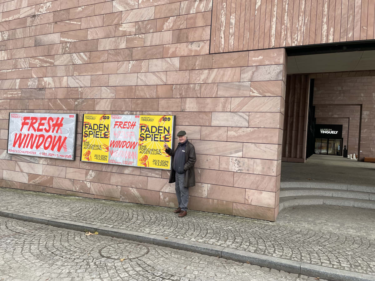 Installation View, Fresh Window: The Art of Display & Display of Art, Museum Tinguely, Basel, Switzerland, 2024