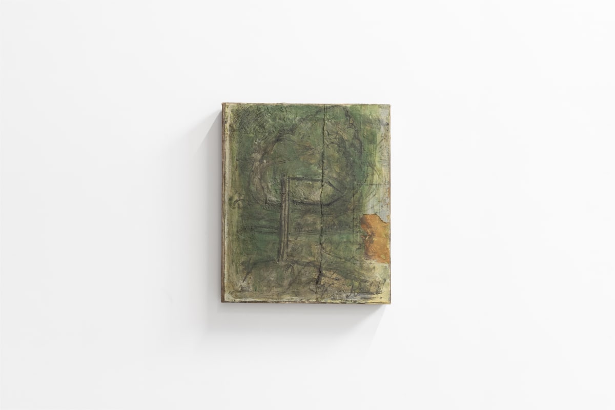 Installation View, Vivienne Koorland, Small Signpost Painting with Stendhal Script, 1995, Oil and paper on linen, Image courtesy Adriaan Hauwaert