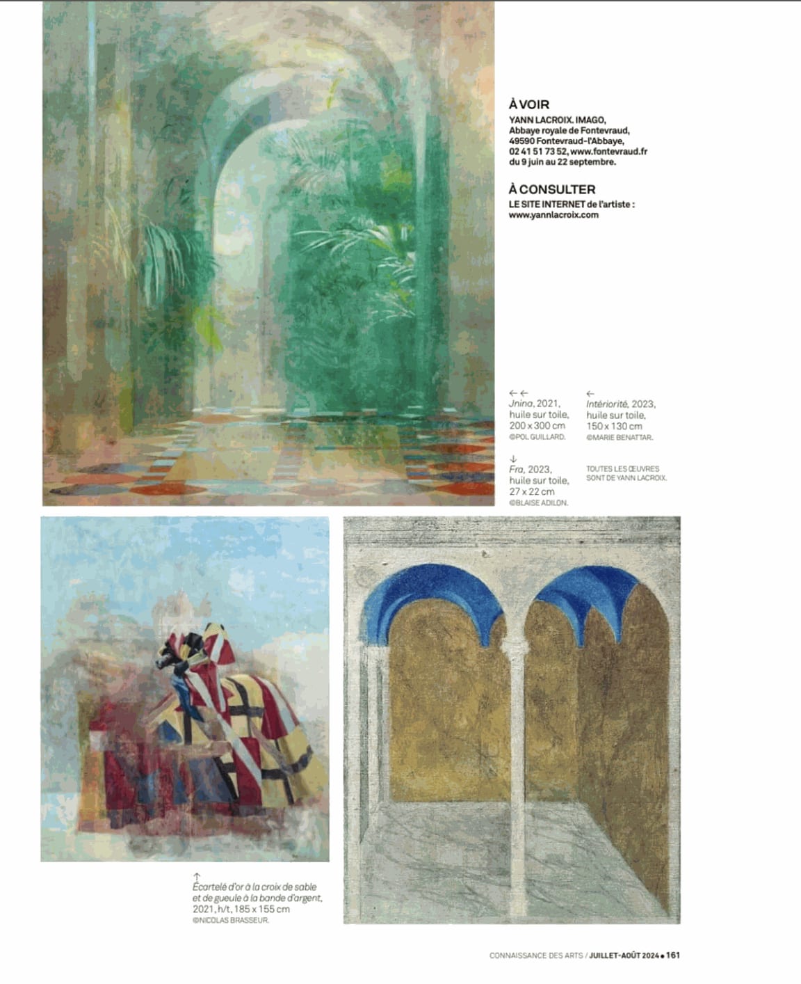 Yann Lacroix | Nouveau Talent , Connaissance des arts | Magazine Juillet-Août 2024
