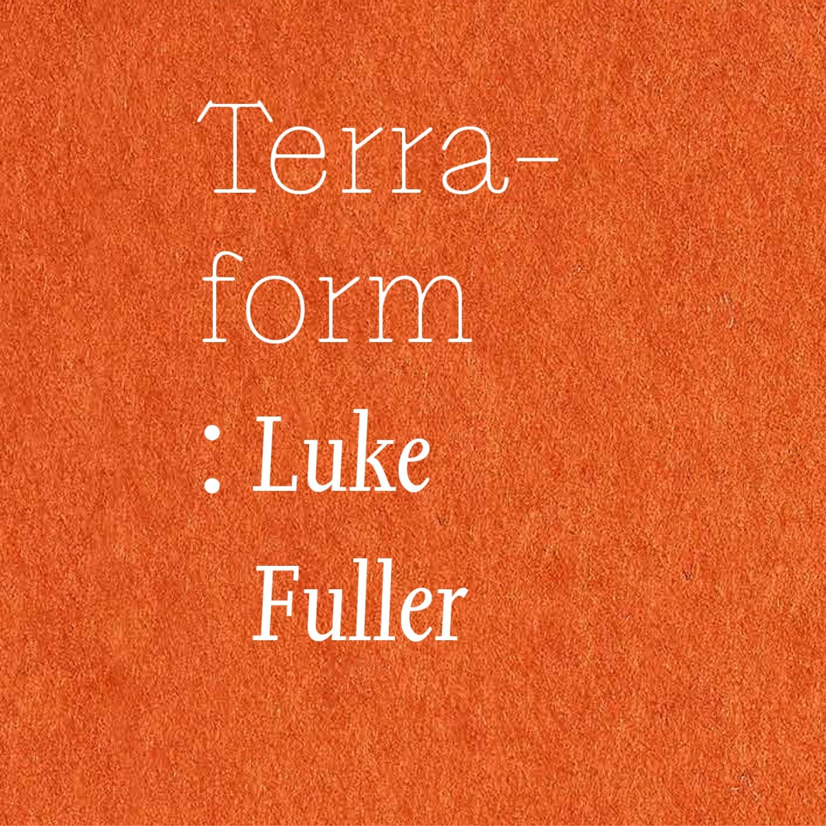 Terra - form : Luke Fuller