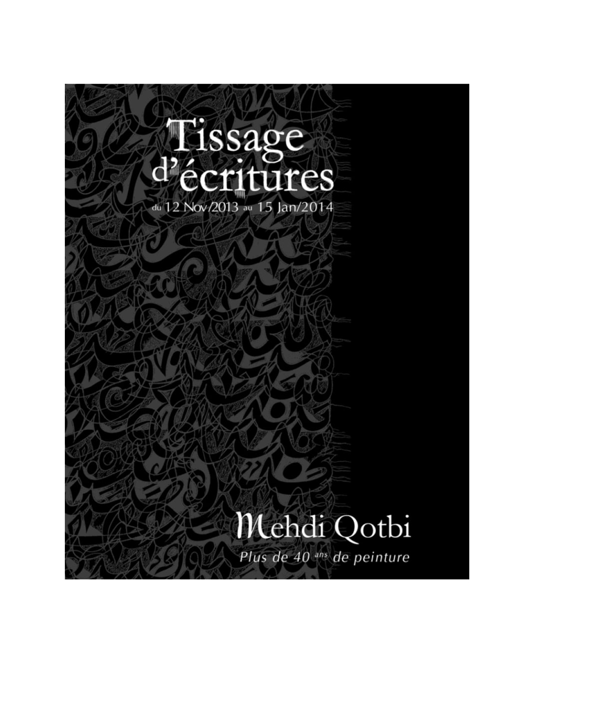 Catalogue Tissage d'écritures