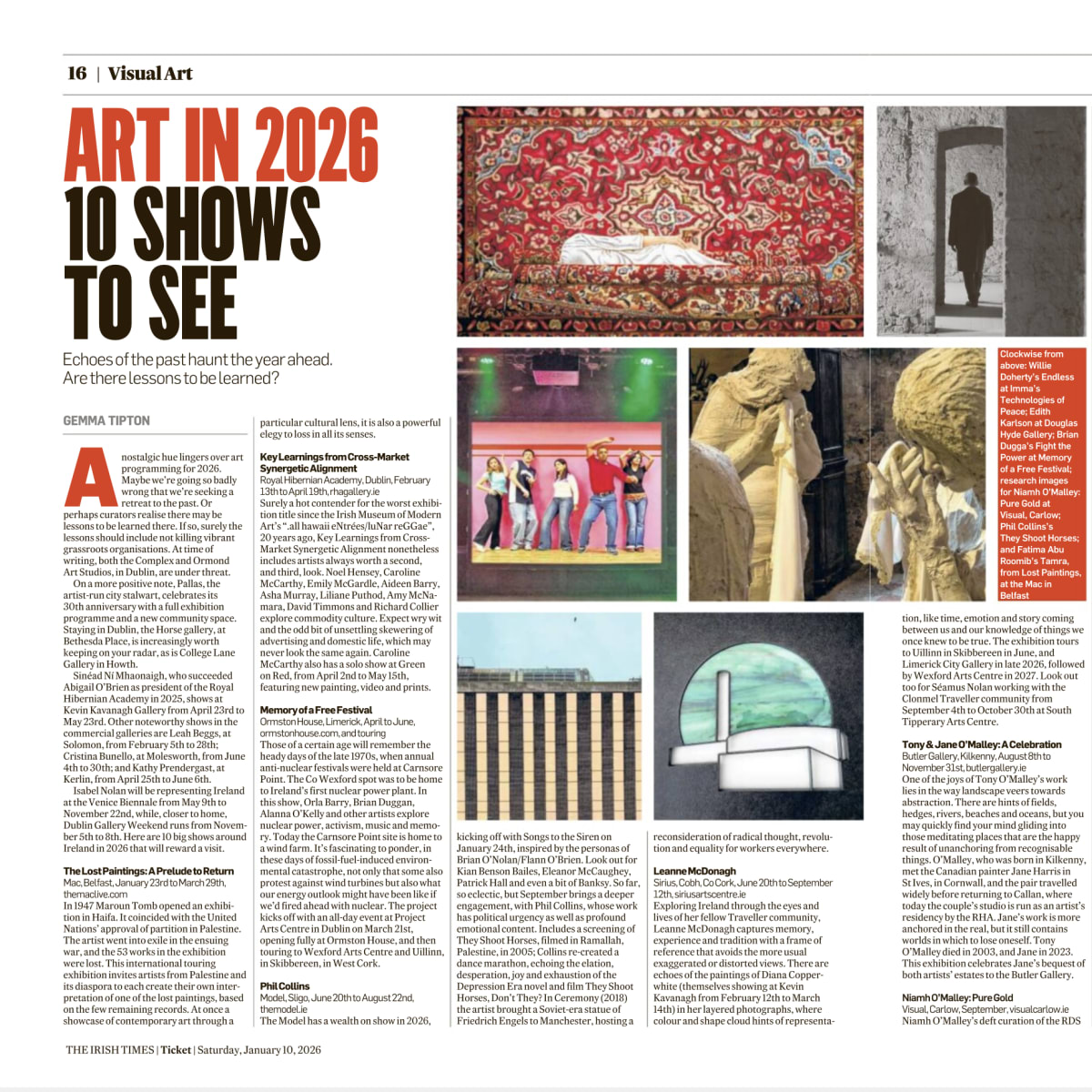 Irish Times: Art in 2026