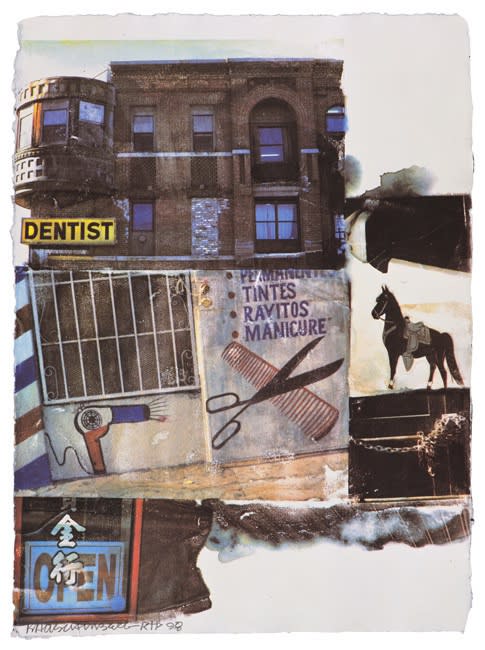 Robert Rauschenberg L A Uncovered 10 1998 Upsilon Gallery