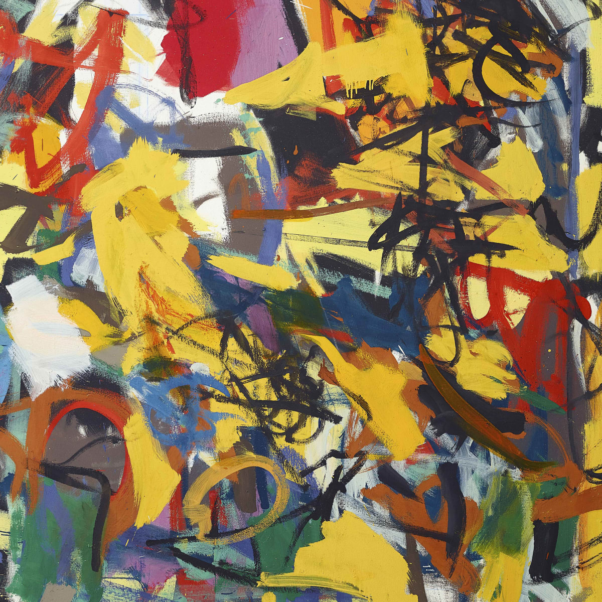 detail of an abstract painting