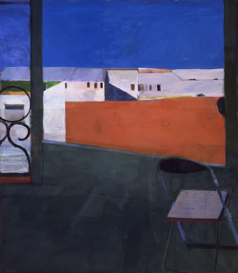 a view from a window painting