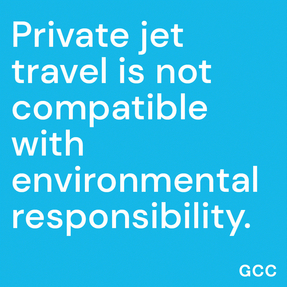 GCC's stance on private jets