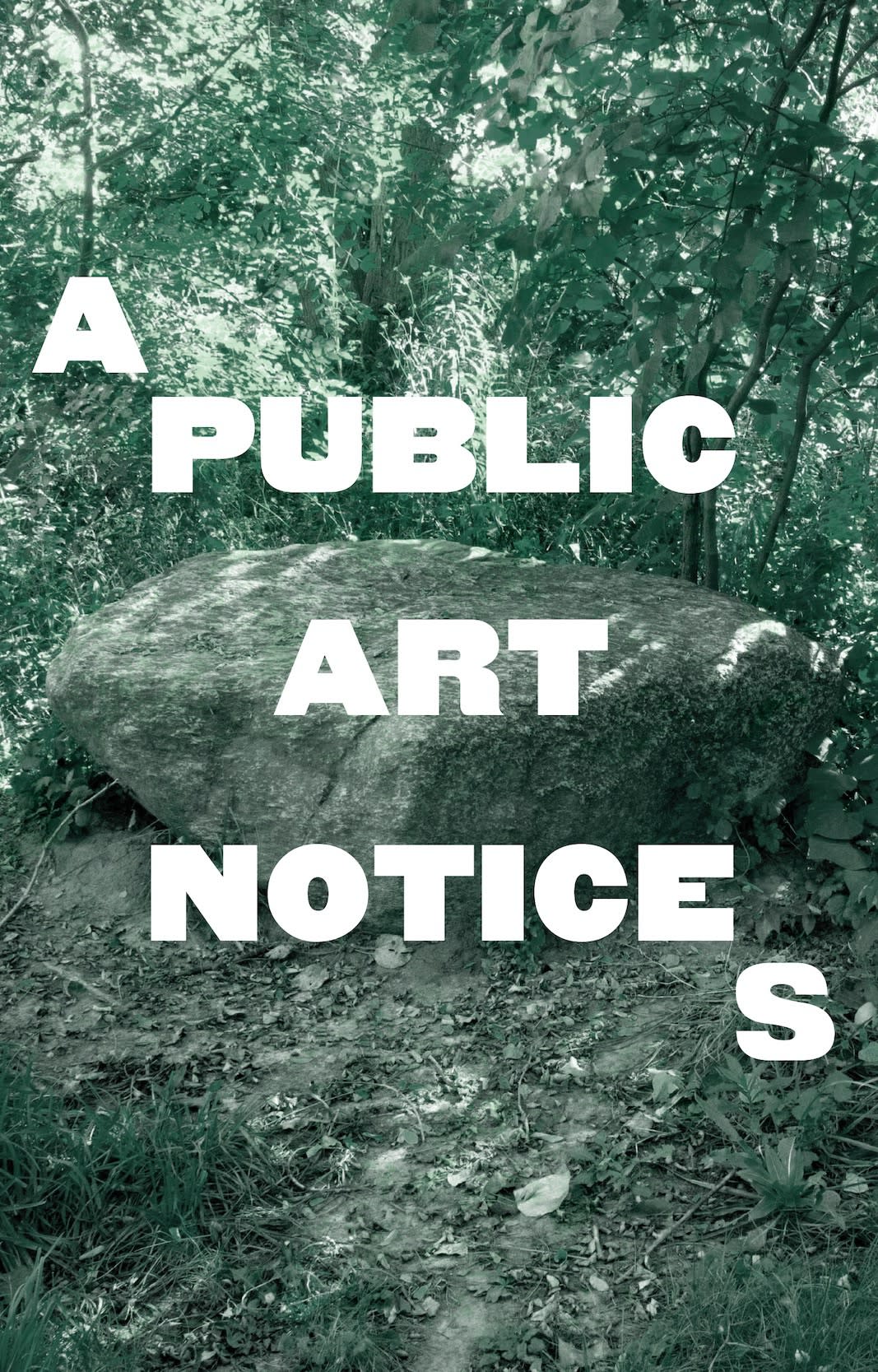 The Synthetic Collective and the Centre for Sustainable Curating, A PUBLIC (ART) NOTICE, 2023, Risograph and PDF. Created during a residency at Evergreen Brickworks and The Bentway, Toronto.