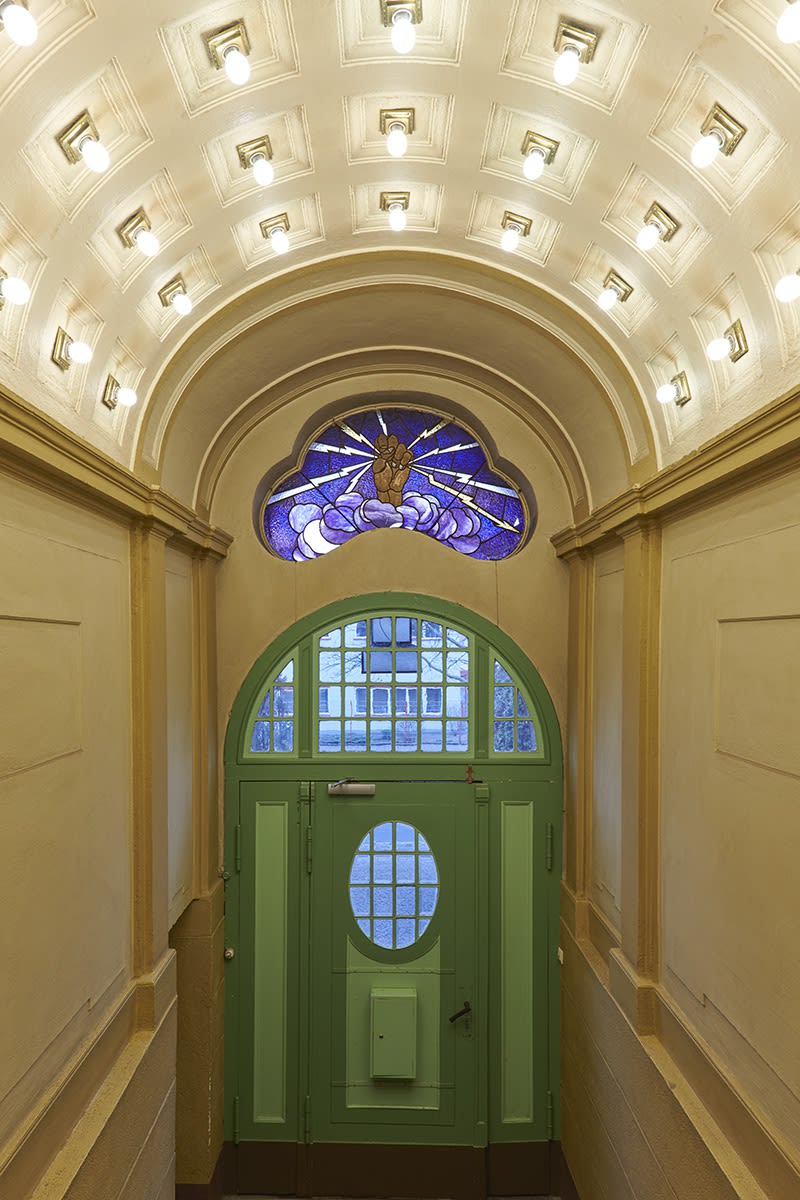 E-WERK Luckenwalde entrance, 2019. Copyright of E-WERK Luckenwalde and Ben Westoby.