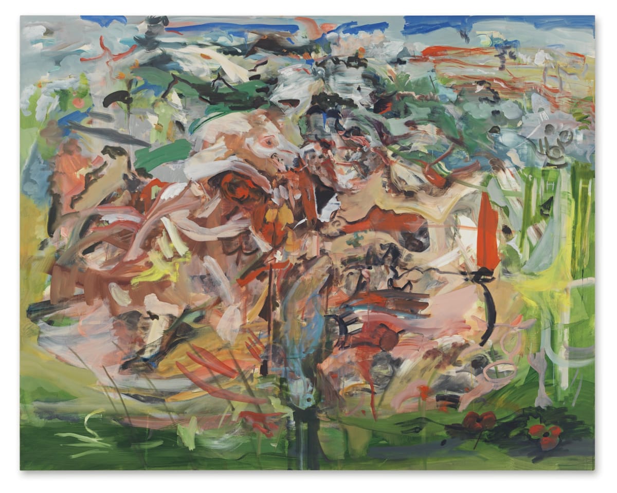 There'll be bluebirds, 2019, oil on linen 134.62 x 170.18 cm. 53 x 67 in. © Cecily Brown. Courtesy of the Artist. Photo: Genevieve Hanson