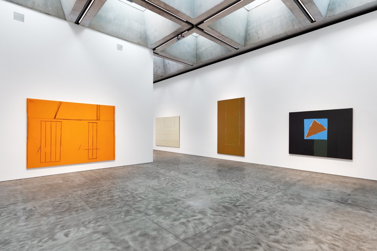 Robert Motherwell, Blue and White on Orange No. 2, 1974