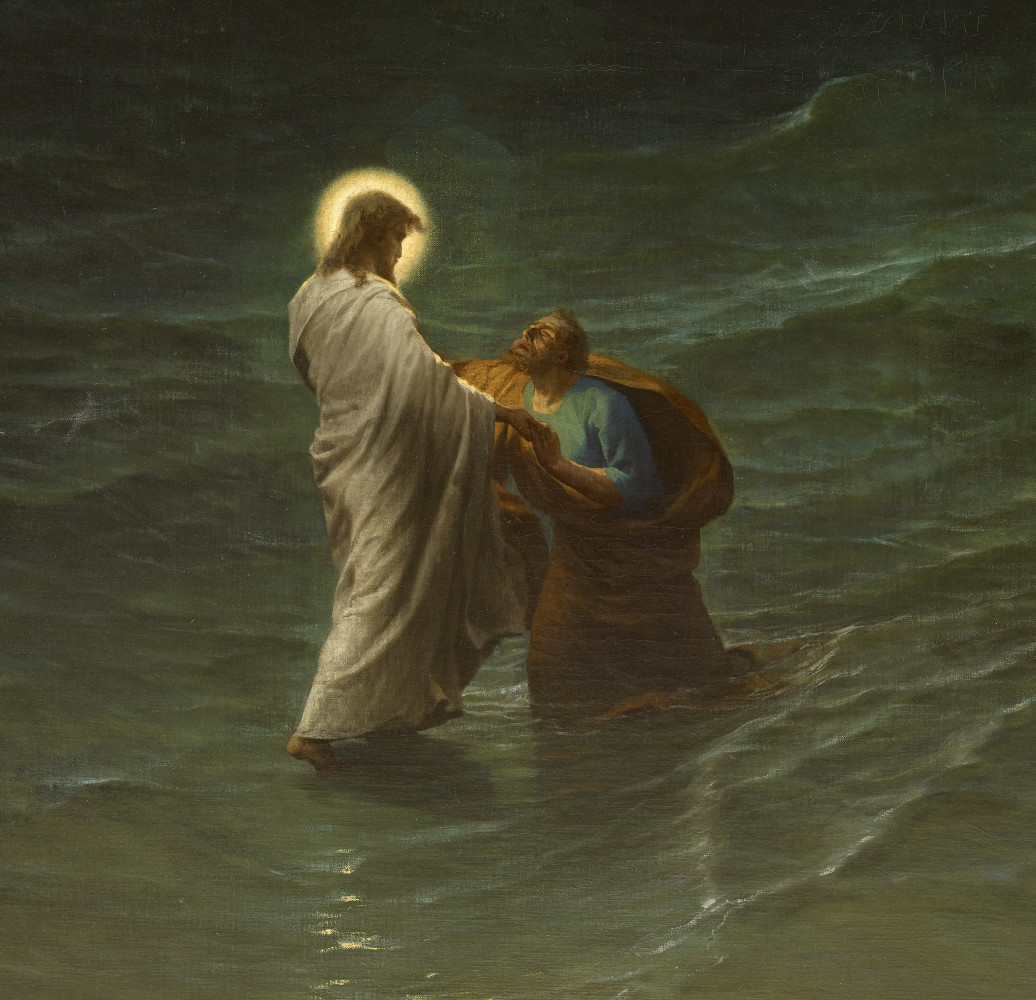 Gustave Brion, JESUS AND PETER ON THE WATER (JESUS ET PIERRE SUR LES