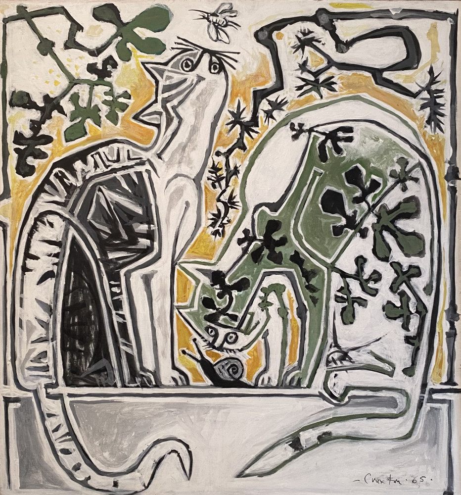 <span class="title">Two Cats<span class="title_comma">, </span></span><span class="year">1965</span>