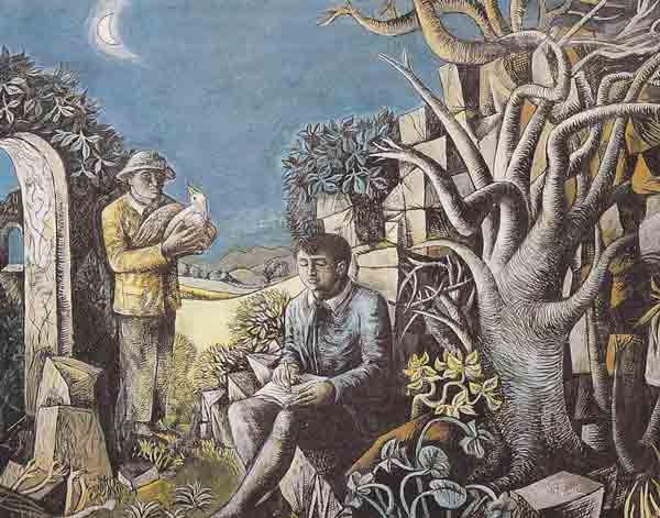 <span class="title">Landscape with Poet & Birdcatcher<span class="title_comma">, </span></span><span class="year">1942</span>