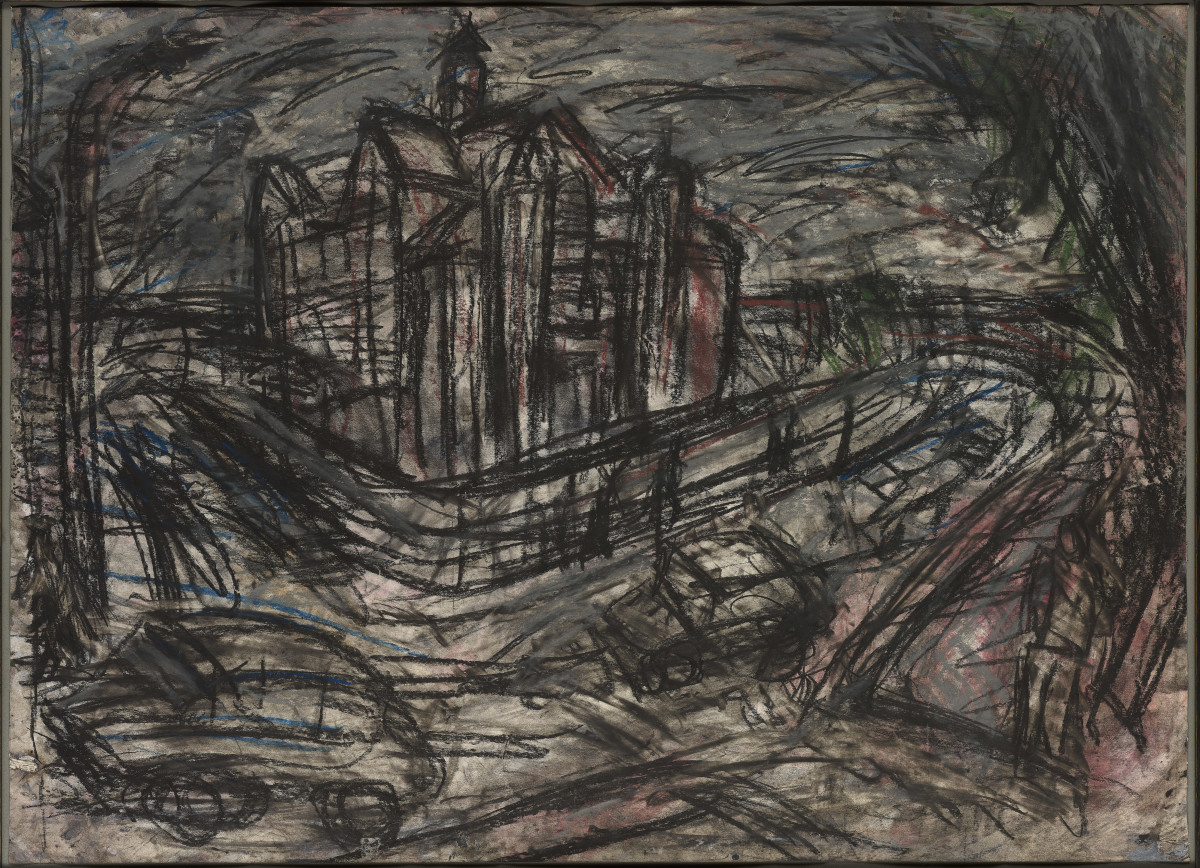 Leon Kossoff London Gallery Drawings Paintings Charcoal Oil