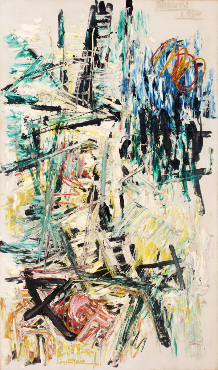 Michael (Corinne) West, La Voir – After Juan Gris, 1956, Oil on canvas, 65 7/8 x 38 1/2 inches