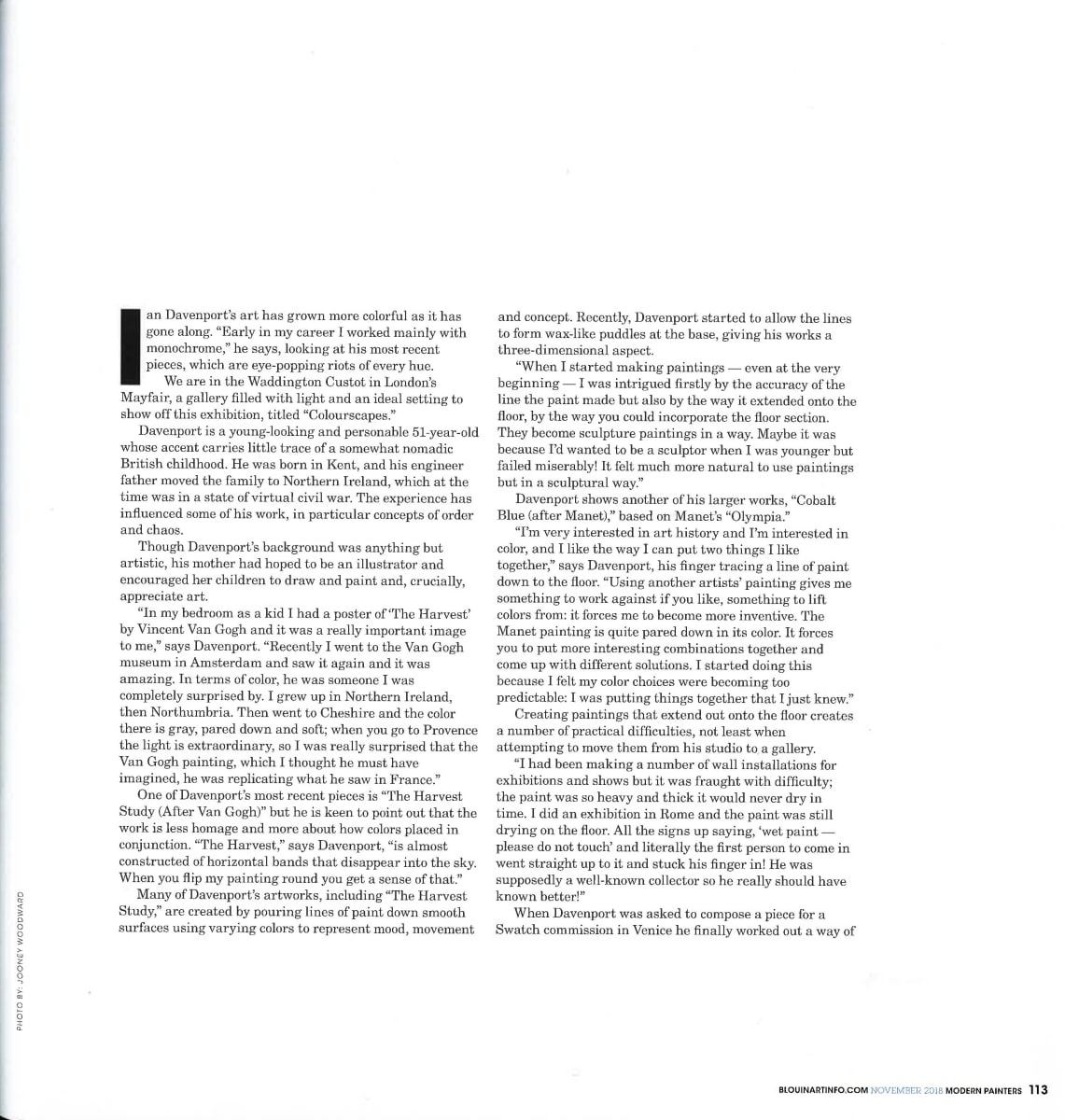 Ian Davenport Lines Up his Colourful Vision Part 2