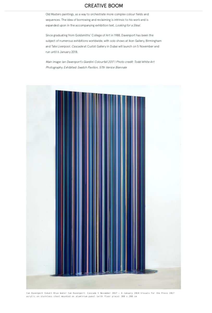 Cascade: A huge rainbow waterfall of dripping paint by British artist Ian Davenport part 2