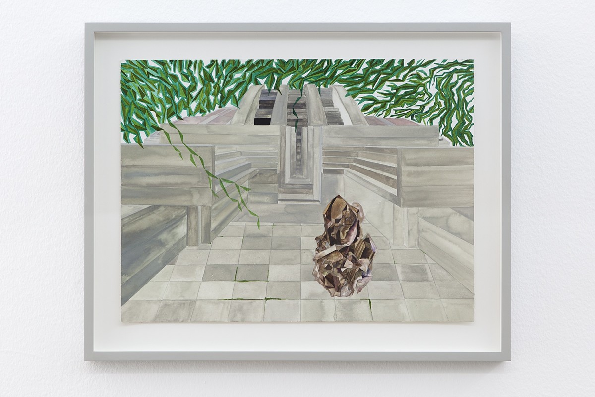Isa Melsheimer Nr. 316, 2013 Gouache on paper 36 x 48 cm (unframed) 46 x 57,5 x 3,5 cm (framed)