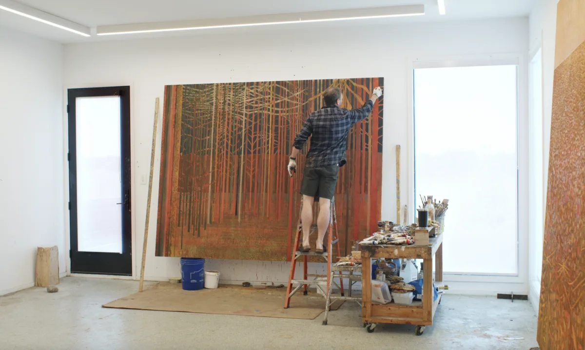 Sky Glabush, Artist Studio Film Film by David Hartman