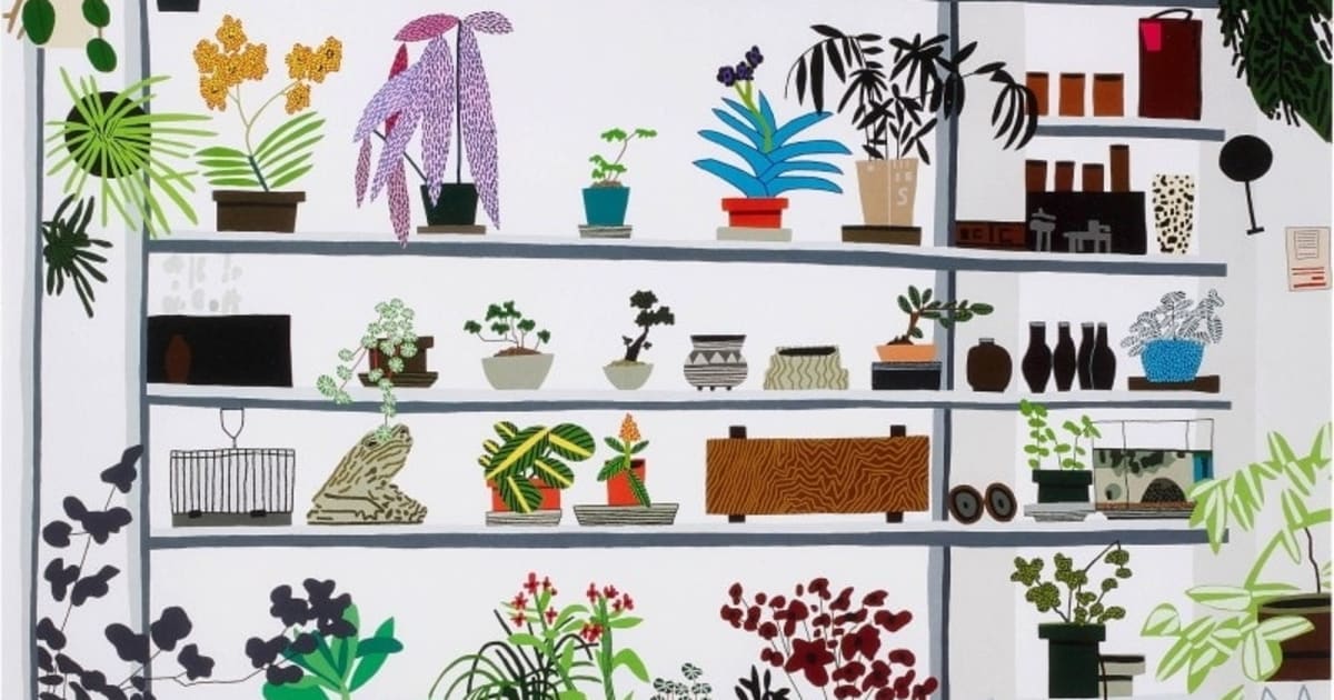 JONAS WOOD, Large Shelf Still Life, 2017 | Browse & Darby