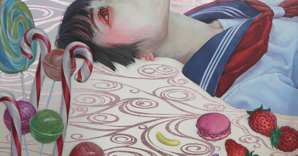 油彩画　「少女像」　Hiro art KAZUHIRO HORI - Works | Dorothy Circus Gallery