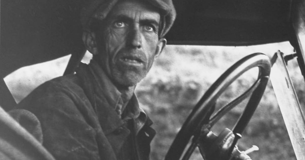 Dorothea Lange, Ditched, Stalled, and Stranded, San Joaquin Valley, CA