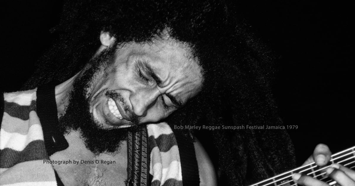 BOB MARLEY, Bob Marley onstage Reggae Sunsplash, 1979 