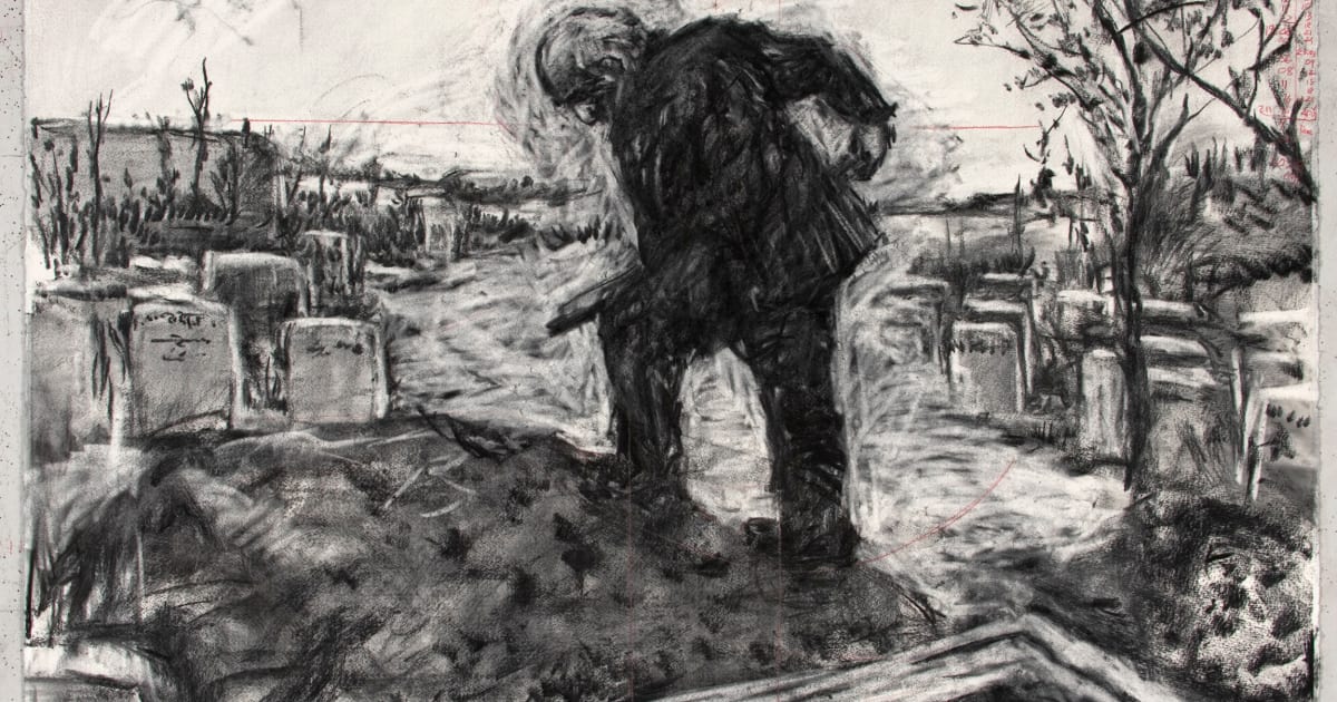 絵画 the men killed two people. William Kentridge, Drawing for 'Other Faces', 2011 | Marian