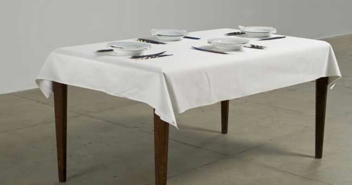 lothar baumgarten the origin of table manners vom ursprung der tischsitten 1971 marian goodman