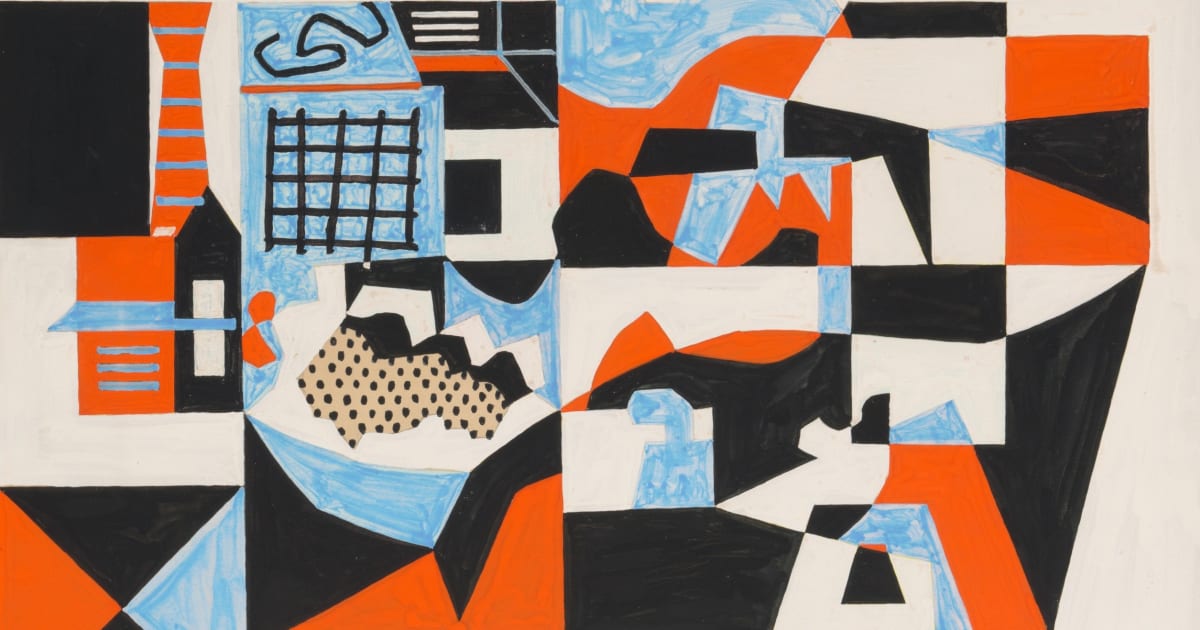 Stuart Davis Tournos Bright Abstract Fine Art Print American