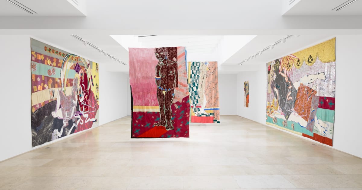 Robert Kushner - THE FABRIC OF GODS AND GODDESSES : TEXTILE PAINTINGS FROM  THE 1980S | Galerie Nathalie Obadia