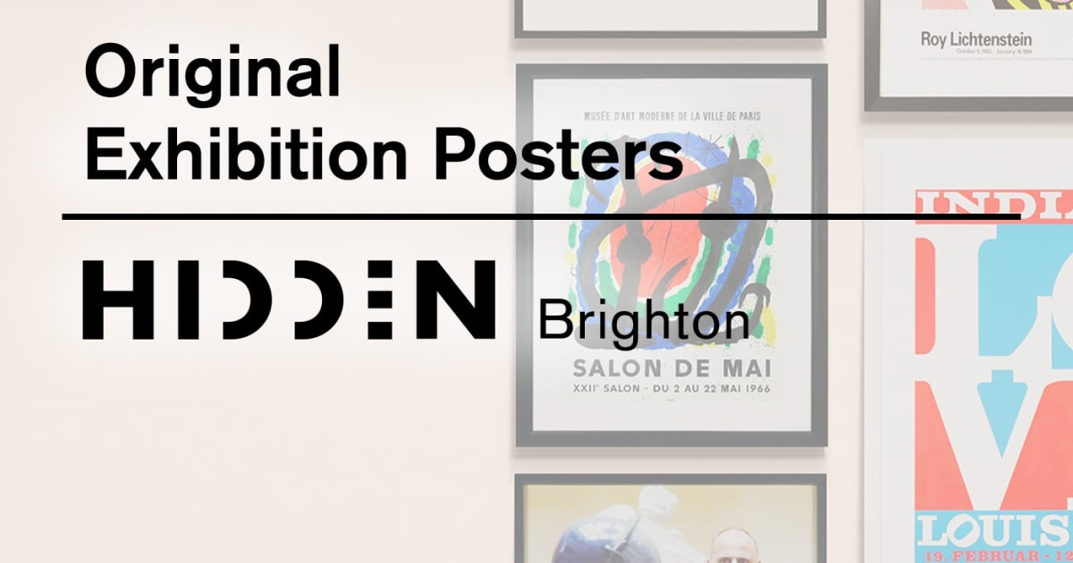 Event Original Exhibition Posters Brighton A collection of original