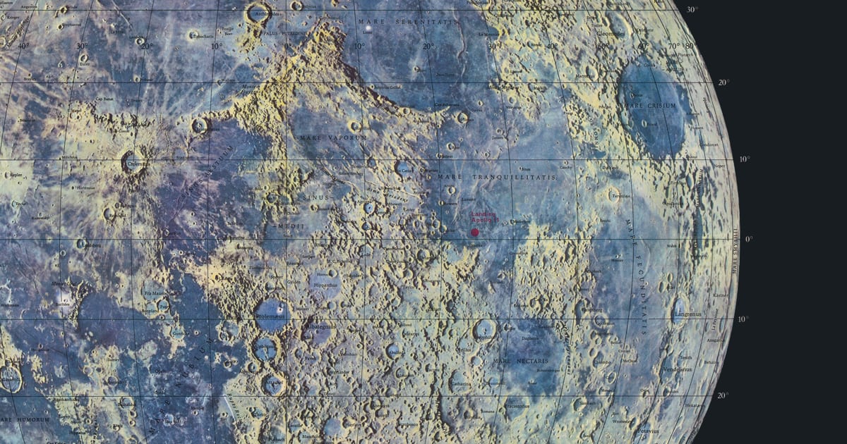The mapping of the moon 1669 1969 21 june 21 september 2019