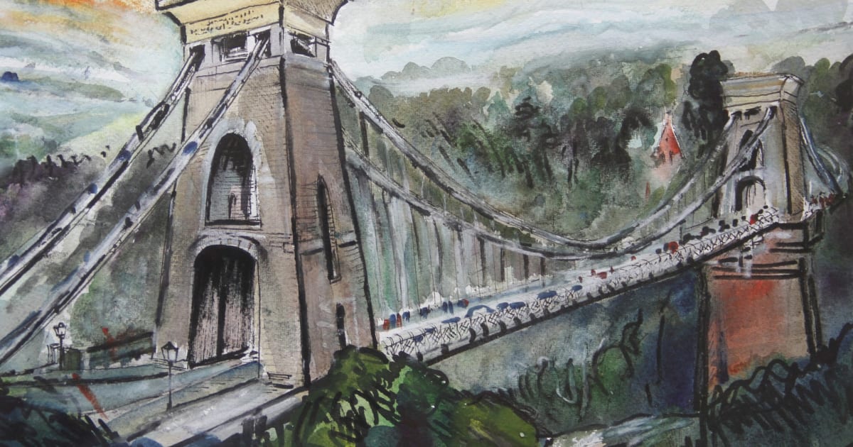 Neil Pittaway RWS RE, The Clifton Suspension bridge, Bristol