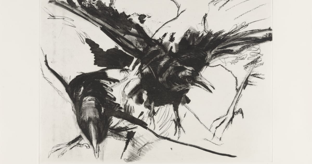 絵画 ★aiK2005★Nicola原画 Nicola Hicks, Crows, 2006 | Flowers Gallery