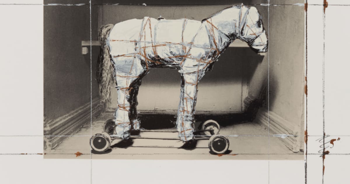Christo, Wrapped Horse, Project for Neo-Dada, Wrapped Musée D'art ...